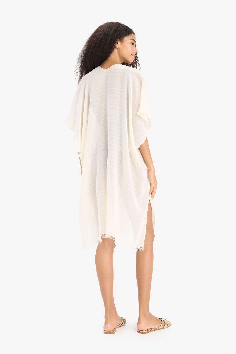 Regular Fit Pamuklu Kimono-Fall İn Love