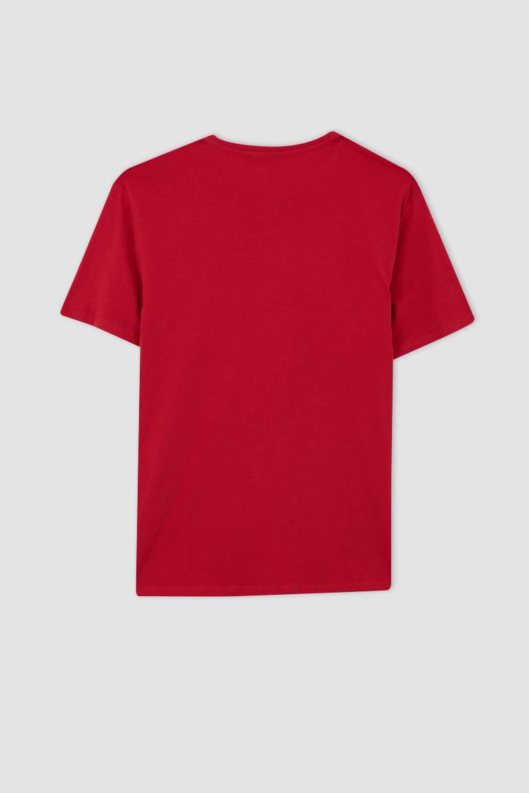 Regular Fit Bisiklet Yaka Basic Kısa Kollu Tişört