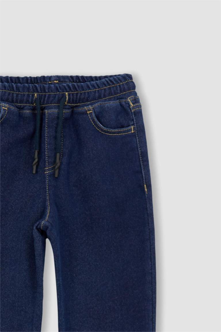 Blue BOYS & TEENS Boy Jogger Elastic Banded Jean Look Trousers 2767147