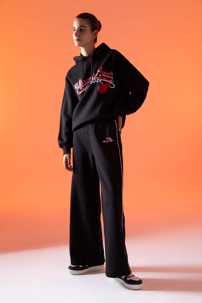Спортивные штаны палаццо NBA Miami Heat; DeFactoFit