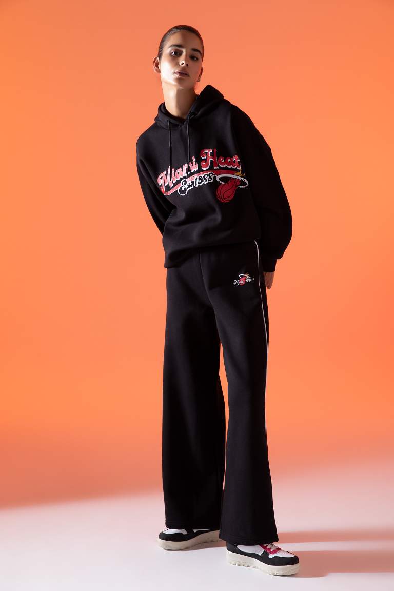 Спортивные штаны палаццо NBA Miami Heat; DeFactoFit