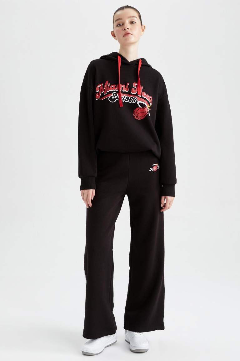 Спортивные штаны палаццо NBA Miami Heat; DeFactoFit