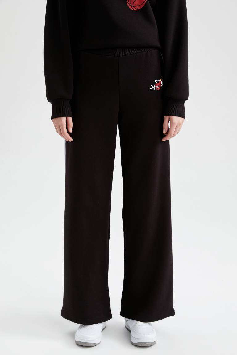 Спортивные штаны палаццо NBA Miami Heat; DeFactoFit
