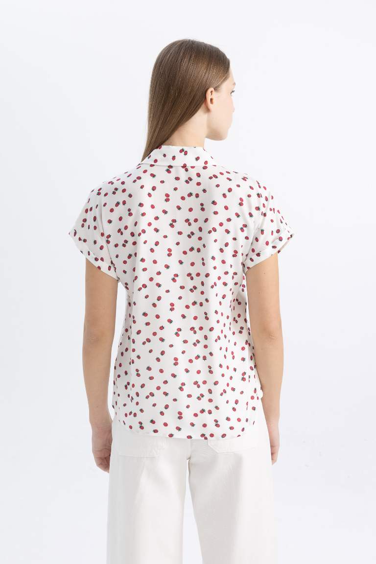 Patterned Short Sleeve Shirt