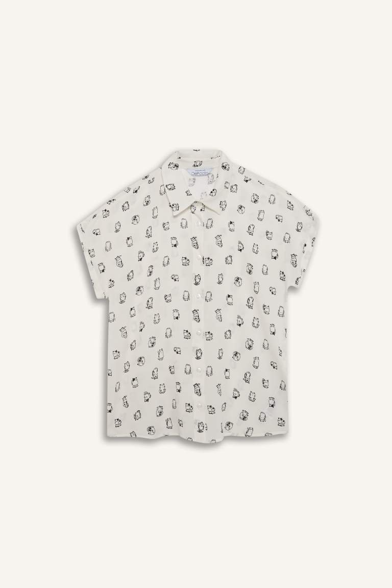 Patterned Short Sleeve Shirt