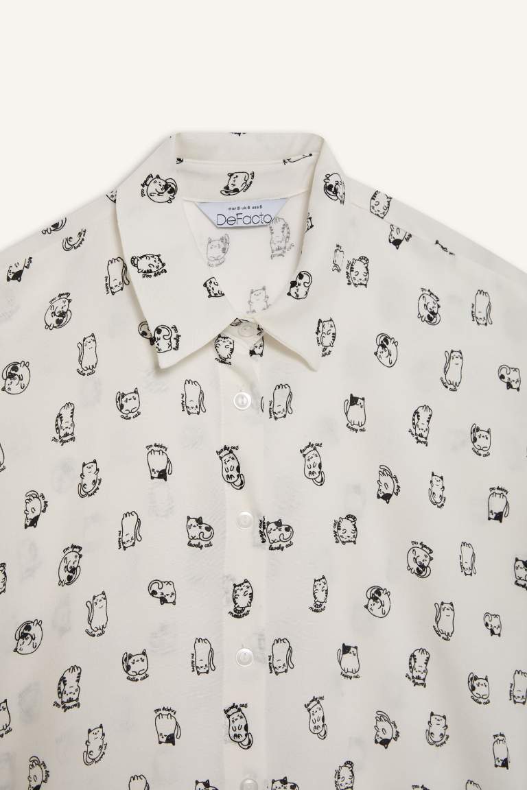 Patterned Short Sleeve Shirt