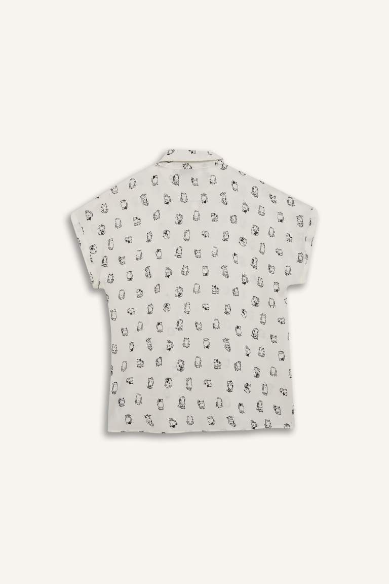 Patterned Short Sleeve Shirt