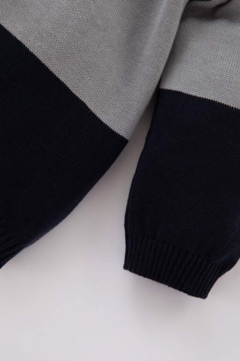 Baby Boy Color Transition Knitwear Cardigan