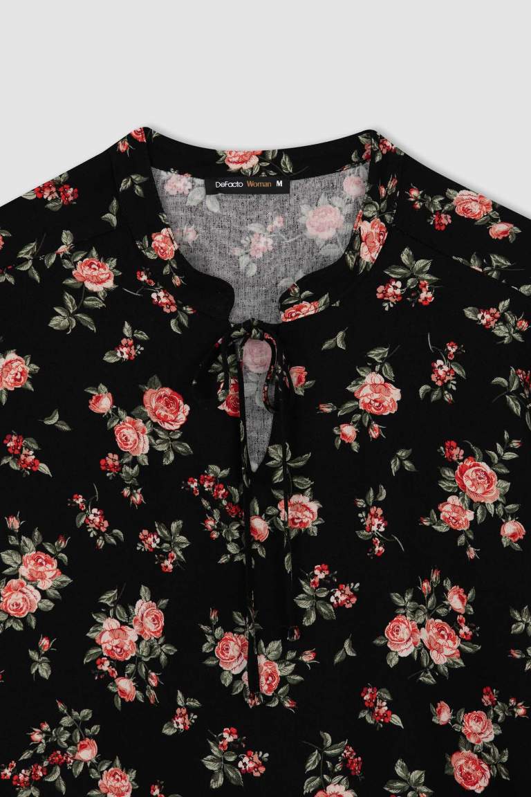 Loose Fit Long Sleeve Blouse