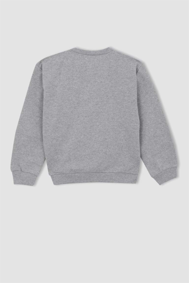 Світшот стандартного крою з тонкої тканини для дівчаток