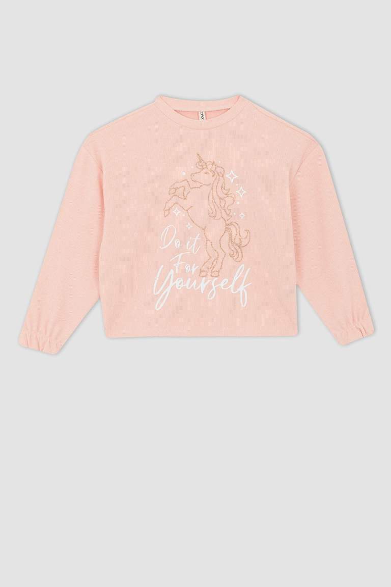 Crop Crew Neck Sweatshirt