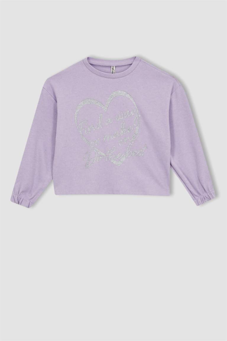 سويت شيرت كروب بناتي بياقة دائرية