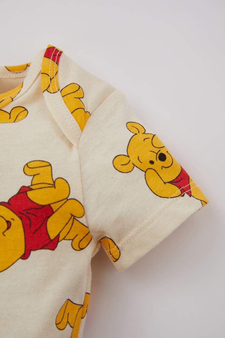 Baby Boy Disney Winnie The Pooh Licensed Combed Cotton 2-Pack Jumpsuit