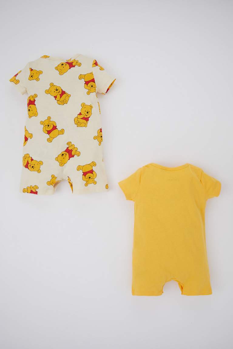 Baby Boy Disney Winnie The Pooh Licensed Combed Cotton 2-Pack Jumpsuit