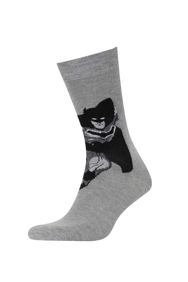 Erkek Batman 2'li Pamuklu Uzun Çorap