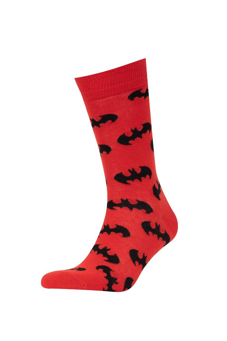 Erkek Batman 2'li Pamuklu Uzun Çorap