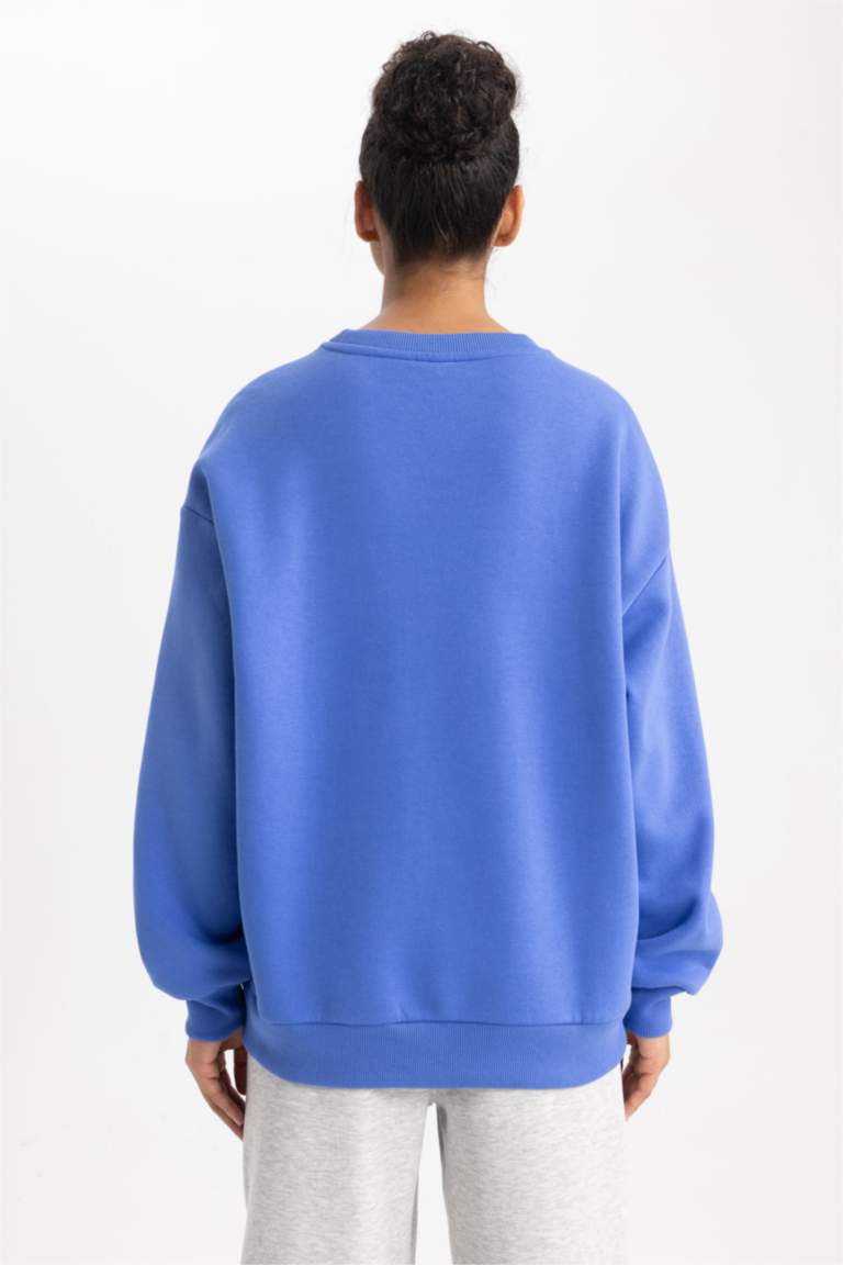 Blue WOMAN NBA Licensed Long Sleeve Sweatshirt 2904533 DeFacto