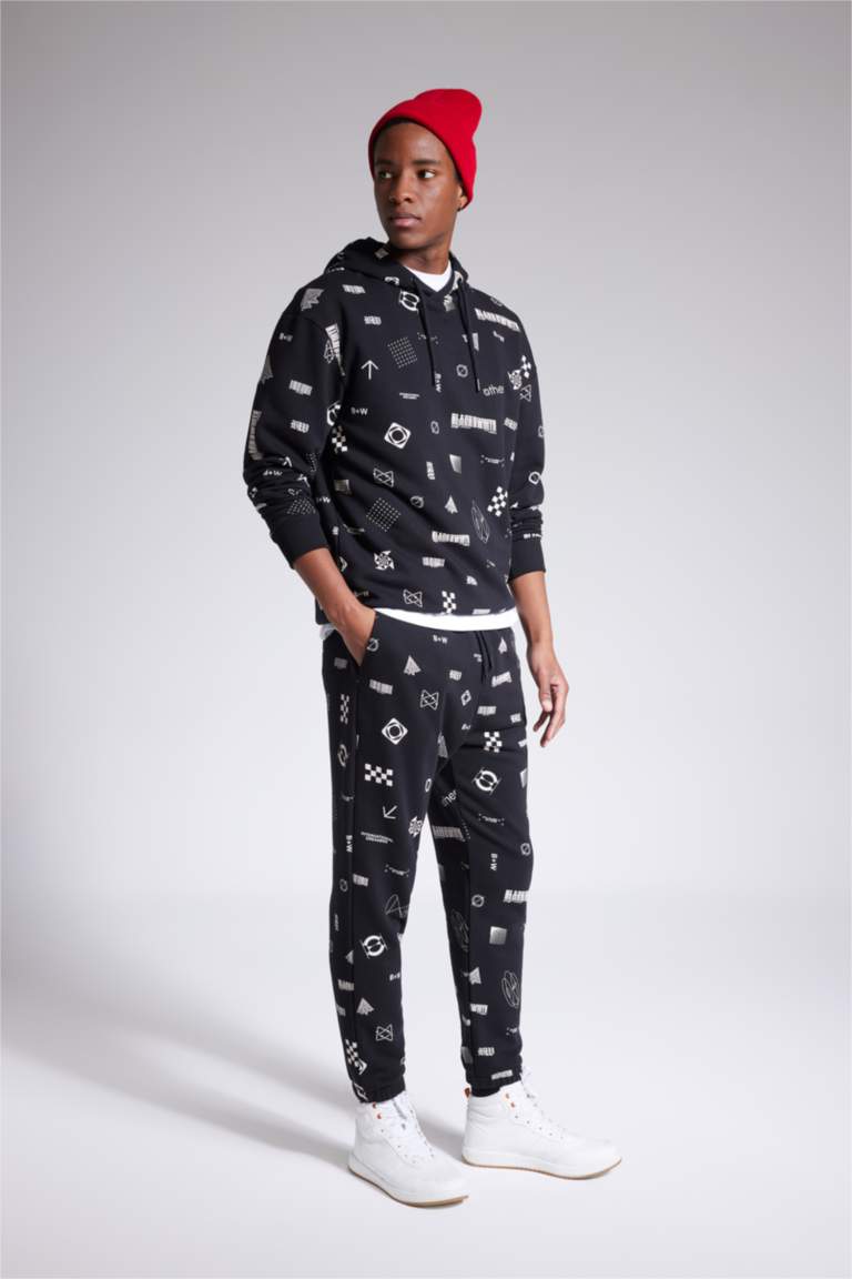 Regular Fit Patterned Sweatpants