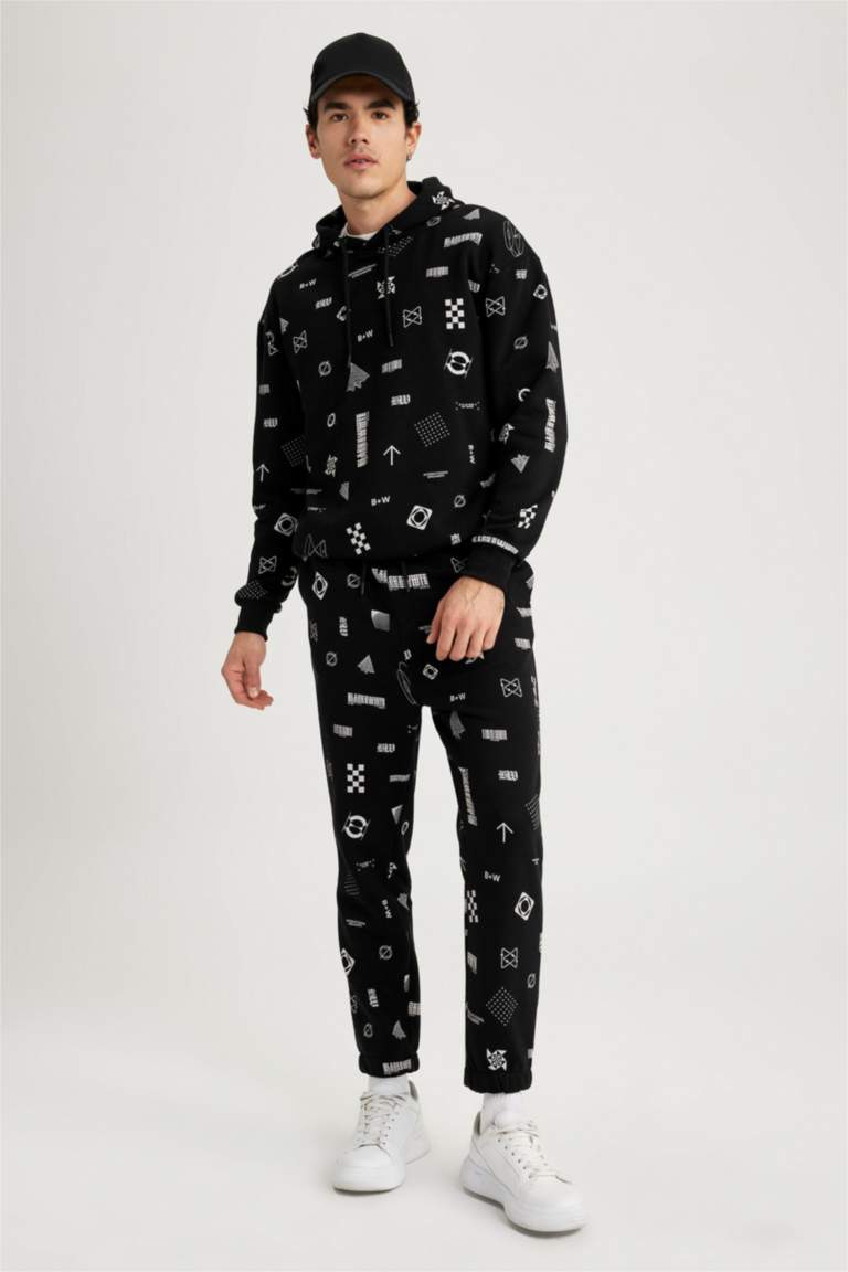 Regular Fit Patterned Sweatpants