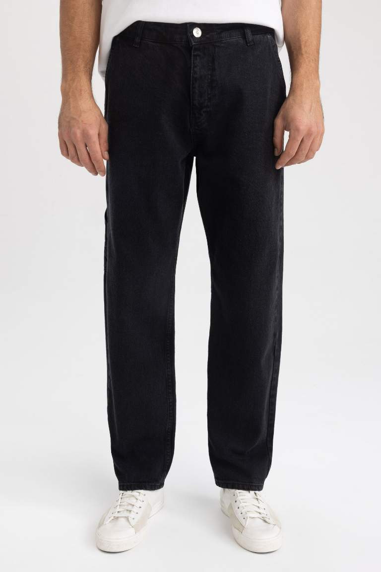 Wide Leg Geniş Kalıp Normal Bel Bol Paça Jean Pantolon