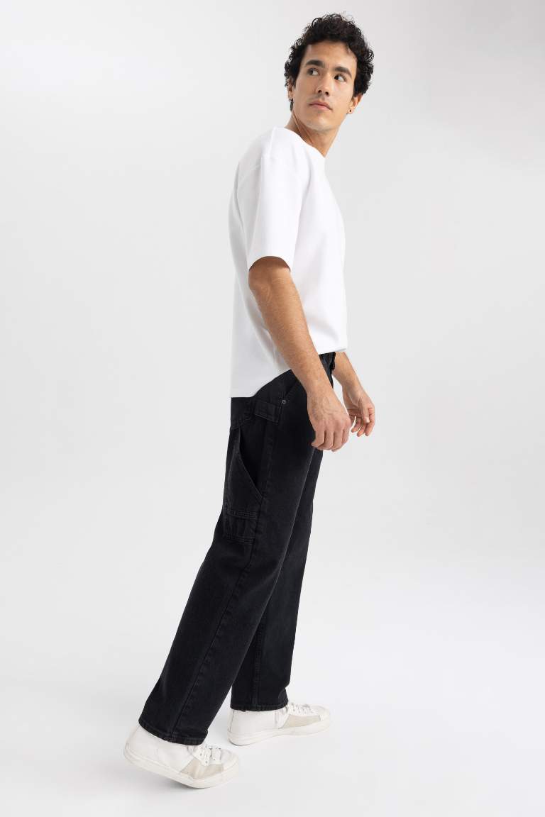 Wide Leg Geniş Kalıp Normal Bel Bol Paça Jean Pantolon