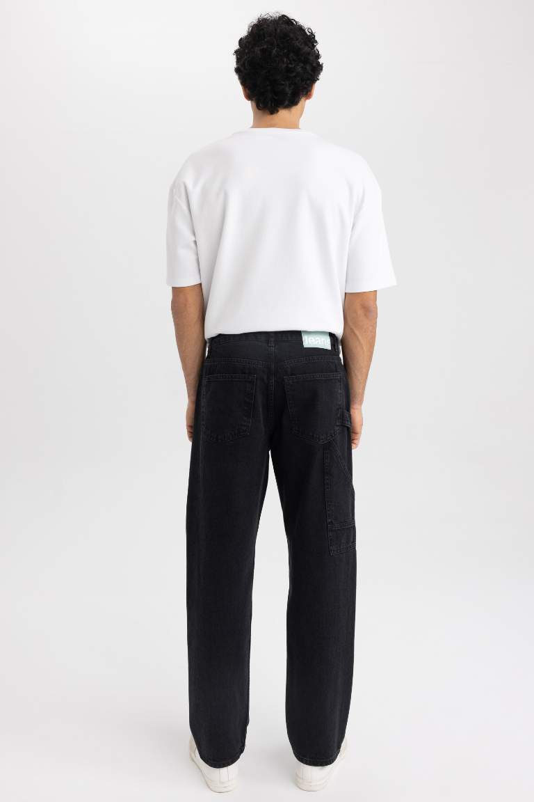 Wide Leg Geniş Kalıp Normal Bel Bol Paça Jean Pantolon