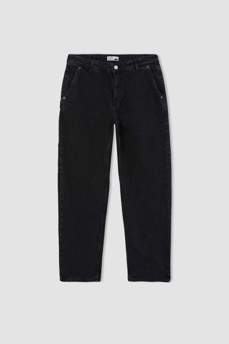 Wide Leg Geniş Kalıp Normal Bel Bol Paça Jean Pantolon