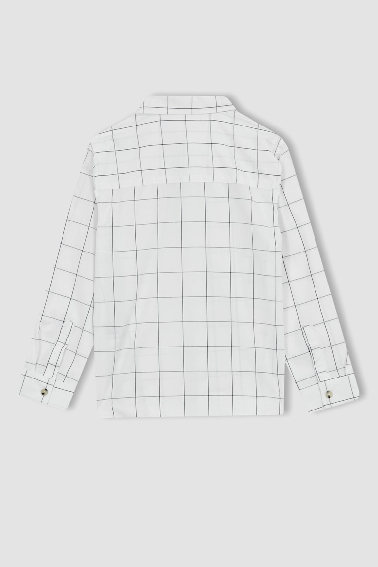 Chemise Oxford Garçon Manches Longues NEXT - Blanc, Taille 9 Mois - 11