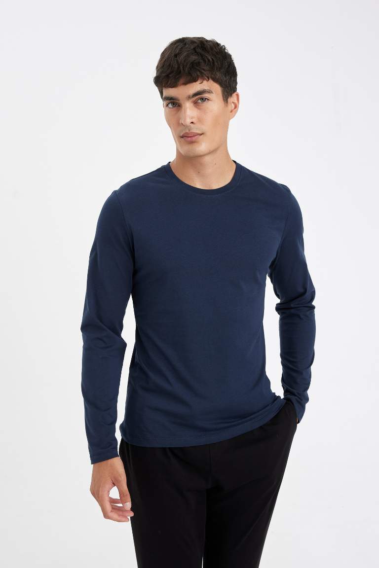 Slim Fit Long Sleeve Knitted Tops
