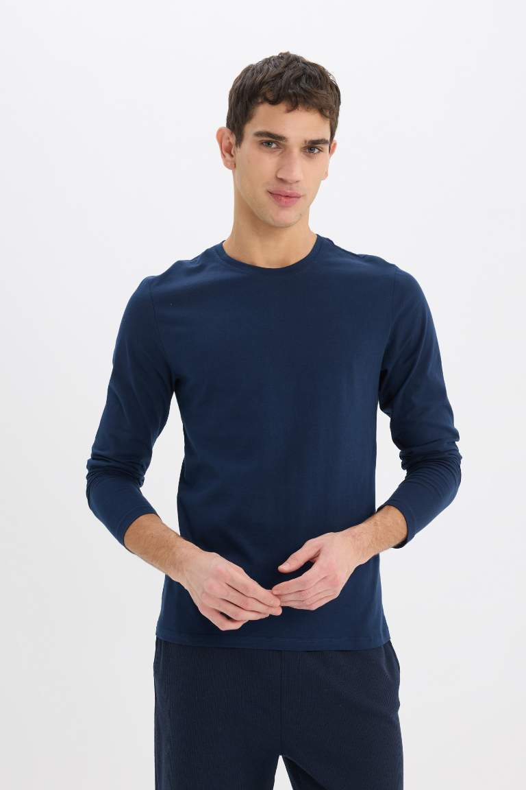 Slim Fit Long Sleeve Knitted Tops