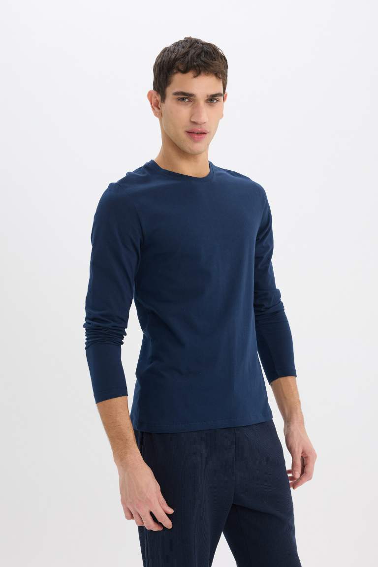 Slim Fit Long Sleeve Knitted Tops