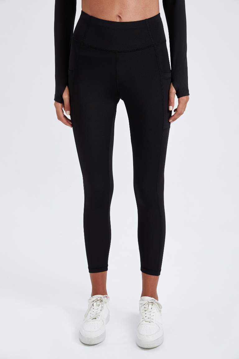 DeFactoFit Slim Fit Sporcu Ağır Kumaş Tayt