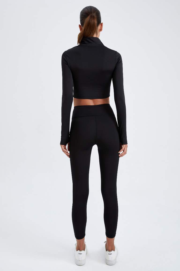 DeFactoFit Slim Fit Sporcu Ağır Kumaş Tayt