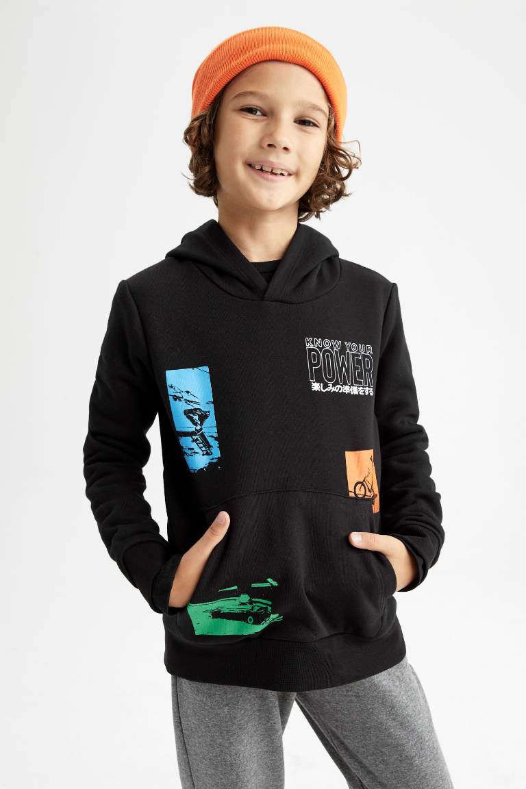 Erkek Çocuk Kapüşonlu Sweatshirt