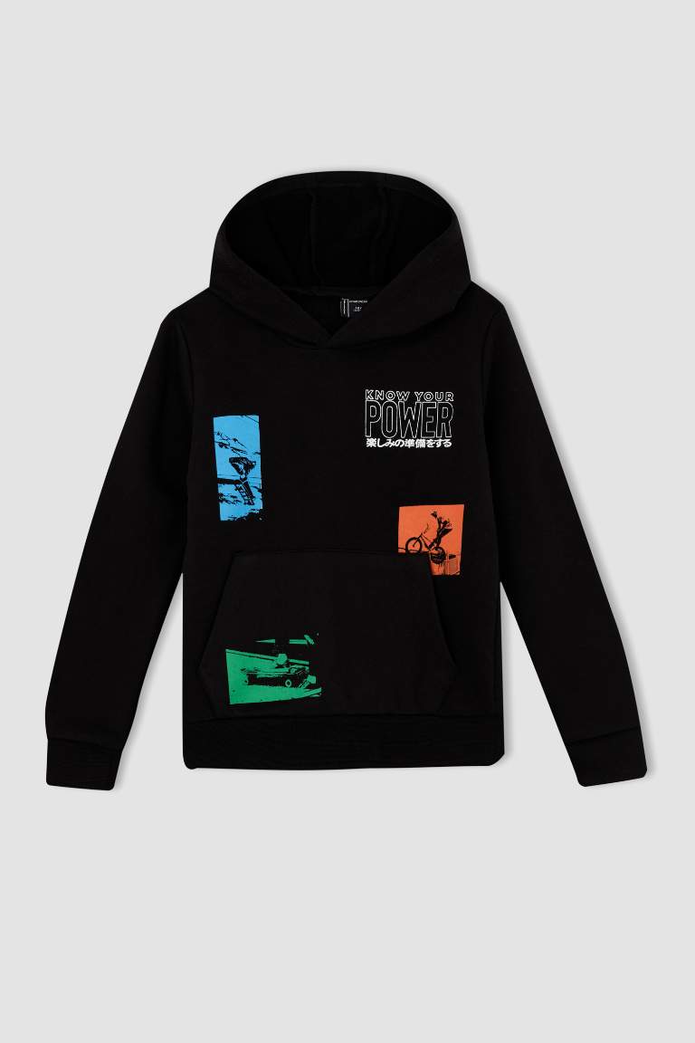Erkek Çocuk Kapüşonlu Sweatshirt