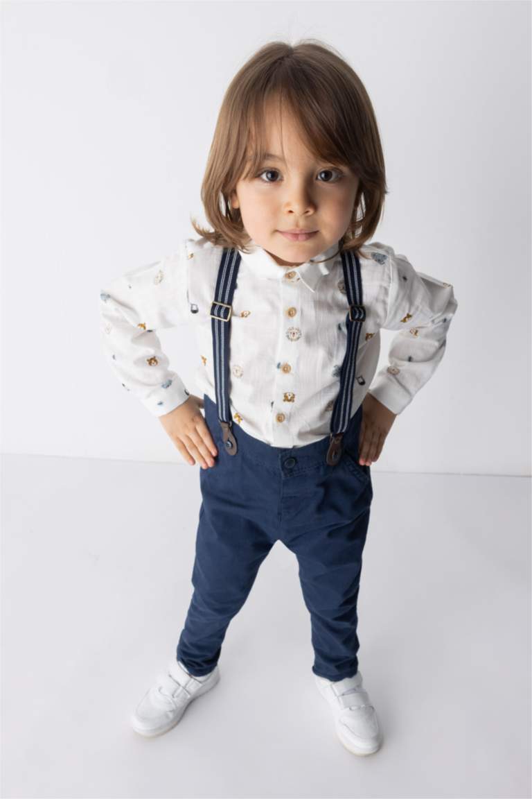 Ecru BABY BOY Baby Boy Long Sleeve Shirt 2723120 DeFacto