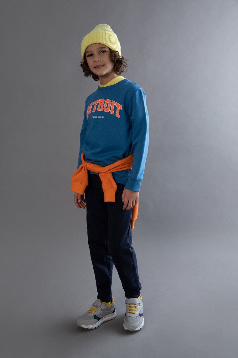 Pyjama Enfant Garçon 0-15 Ans Skateboard - Ensemble 2 Pièces Tee-Shirt Manches Longues Et Pantalon Décontracté Patchwork
