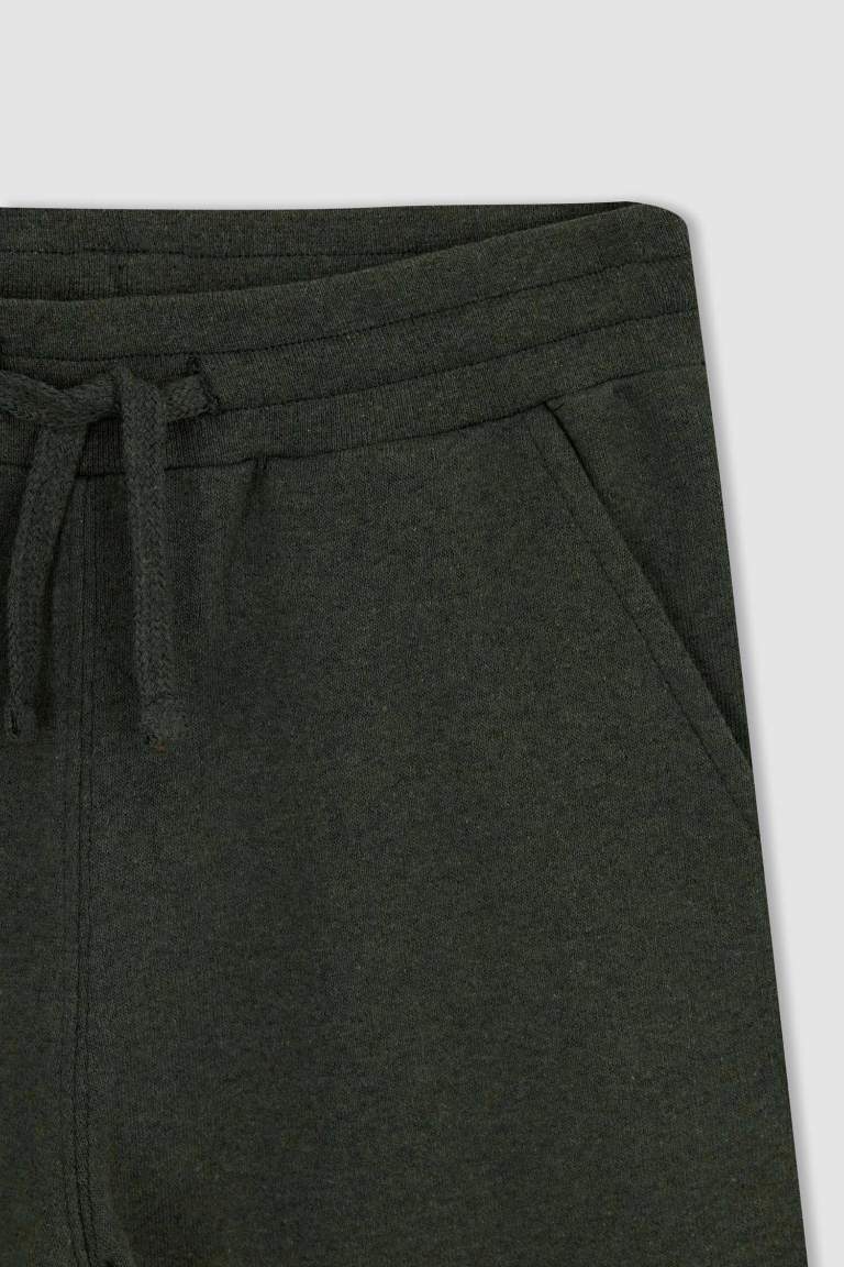 Erkek Çocuk Kamuflaj Desenli Kapüşonlu Sweatshirt Eşofman Altı 2'li Takım