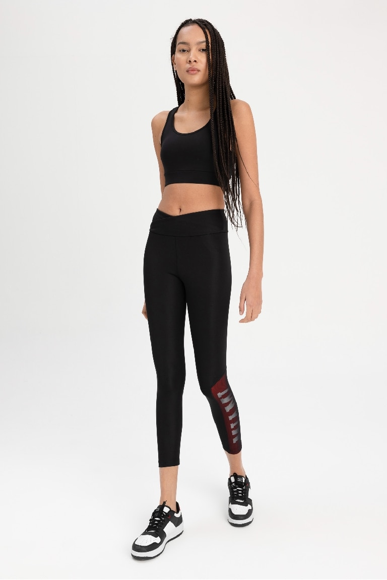 Legging De Sport İmprimé Defacto Fit