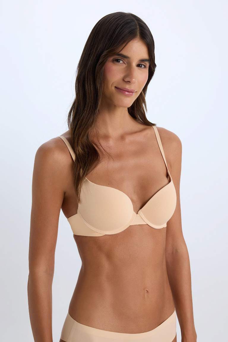 Push Up Micro Yarım Dolgulu Tişört Bra-Fall in Love