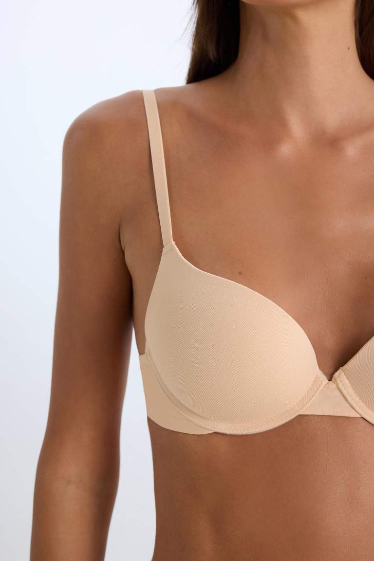 Push Up Micro Yarım Dolgulu Tişört Bra-Fall in Love