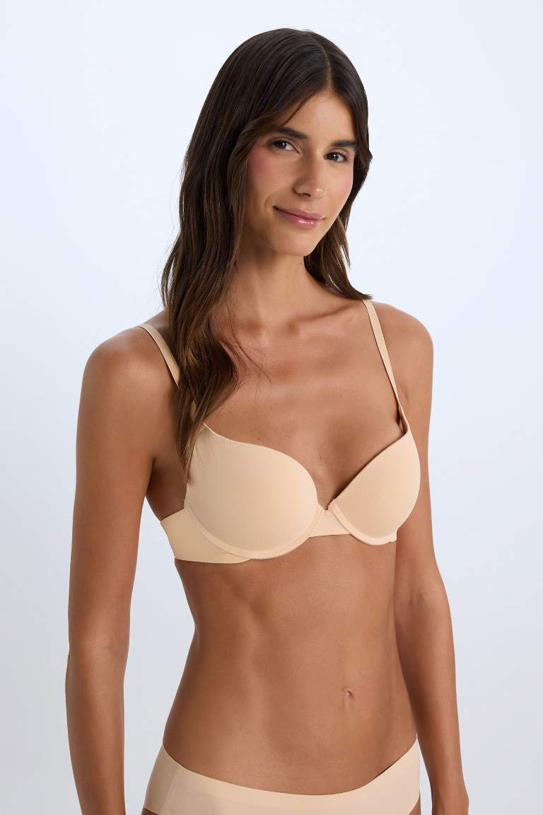 Push Up Micro Yarım Dolgulu Tişört Bra-Fall in Love
