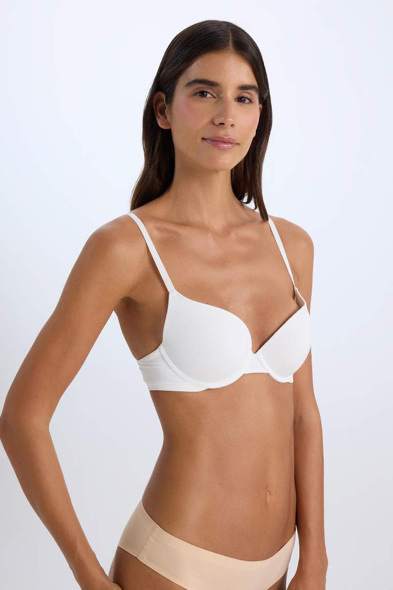 Push Up Micro Yarım Dolgulu Tişört Bra-Fall in Love