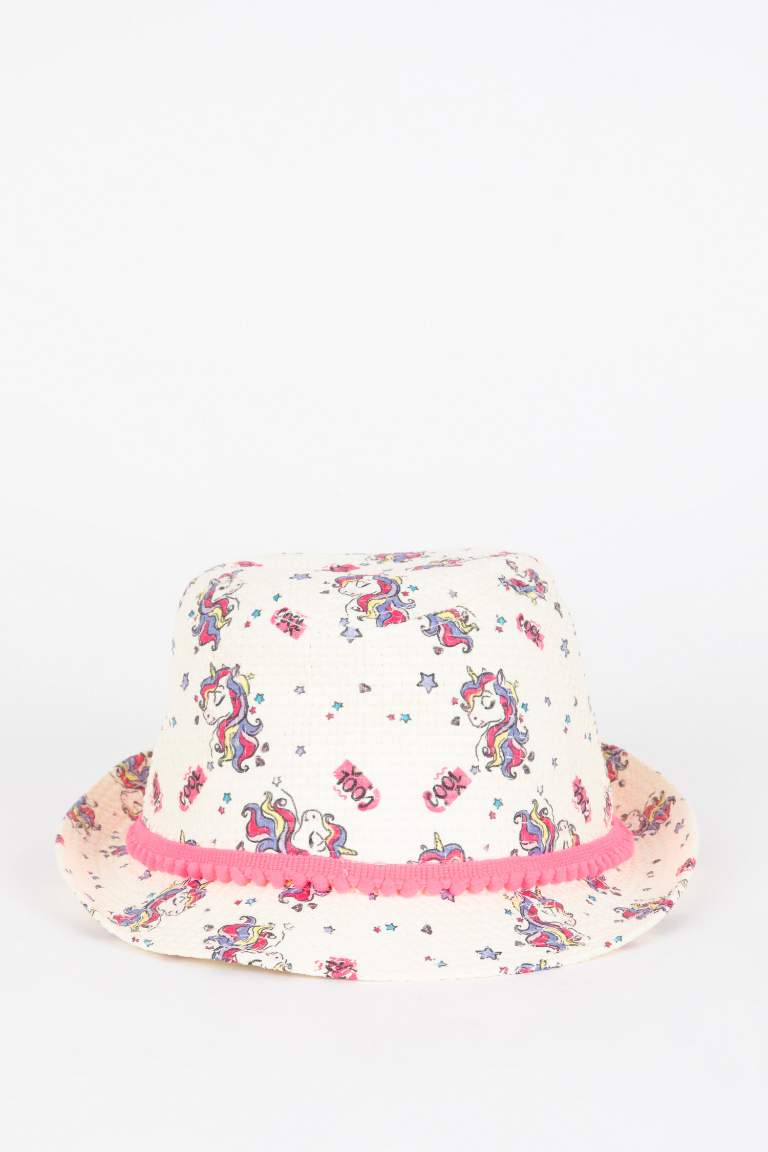 Girl Printed Unicorn Hat