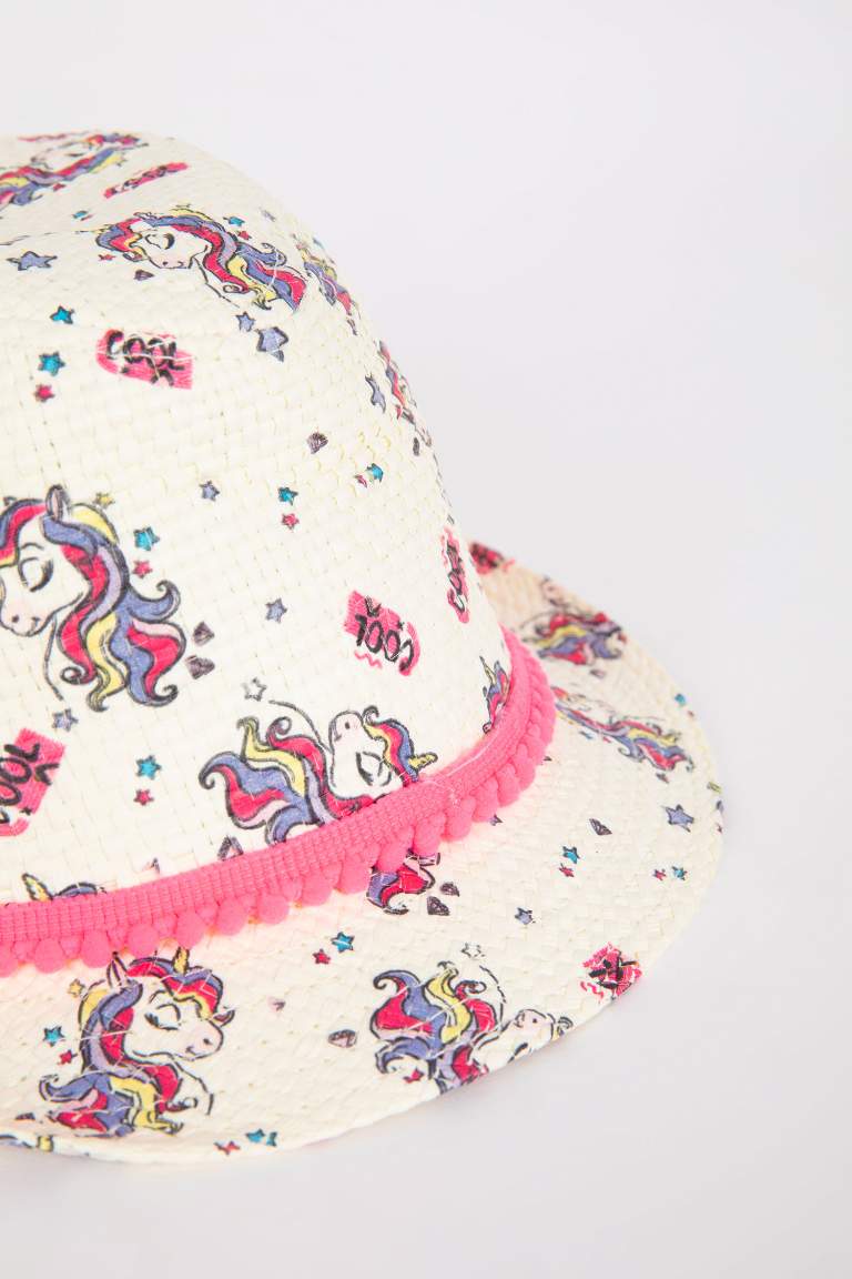 Girl Printed Unicorn Hat