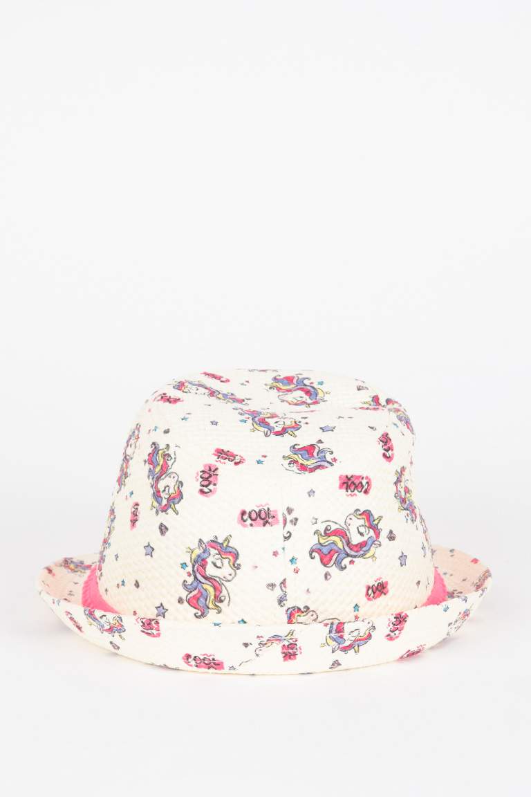 Girl Printed Unicorn Hat