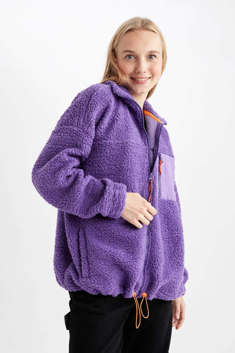 Coool Oversize Fit Pelüş Hırka