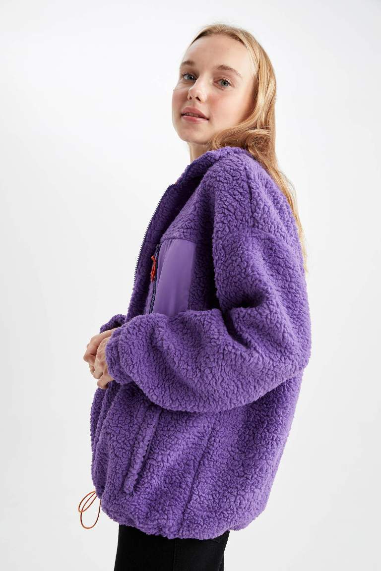 Coool Oversize Fit Pelüş Hırka