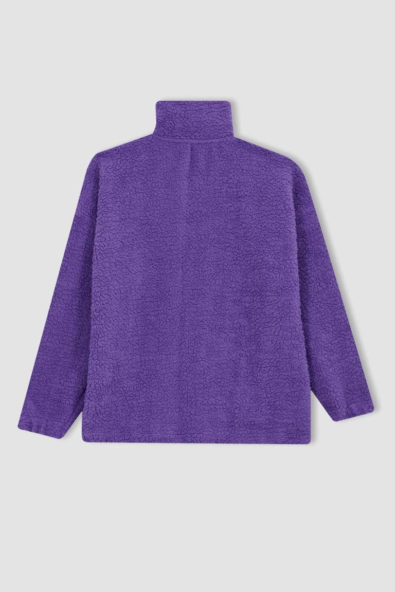 Coool Oversize Fit Pelüş Hırka