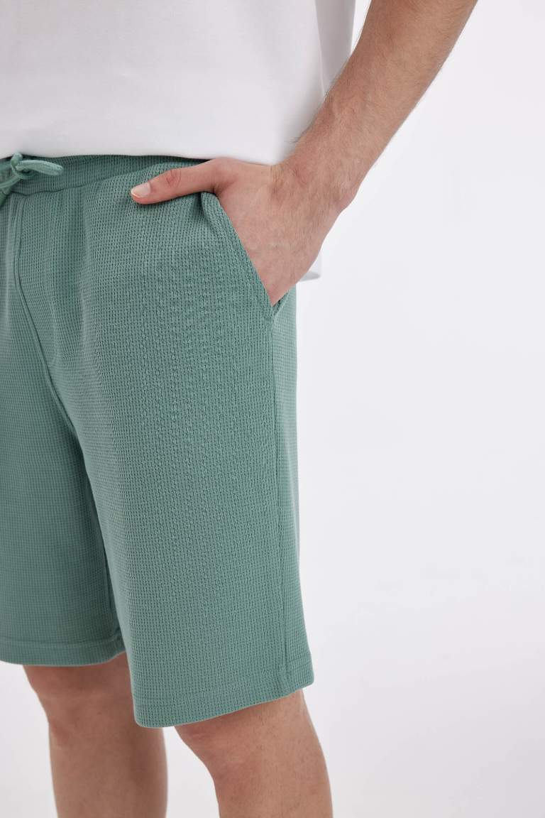 Slim Fit Waffle Shorts